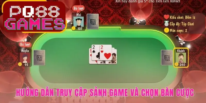 Hệ thống phân loại bàn chơi hỗ trợ game thủ chọn mức cược ưng ý